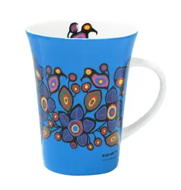 Flowers and Birds by Norval Morrisseau Mug