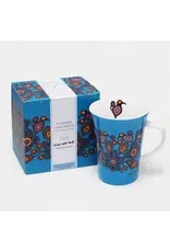 Flowers and Birds by Norval Morrisseau Mug - 9250