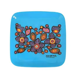 Petite Assiette Flowers and Birds par Norval Morrisseau