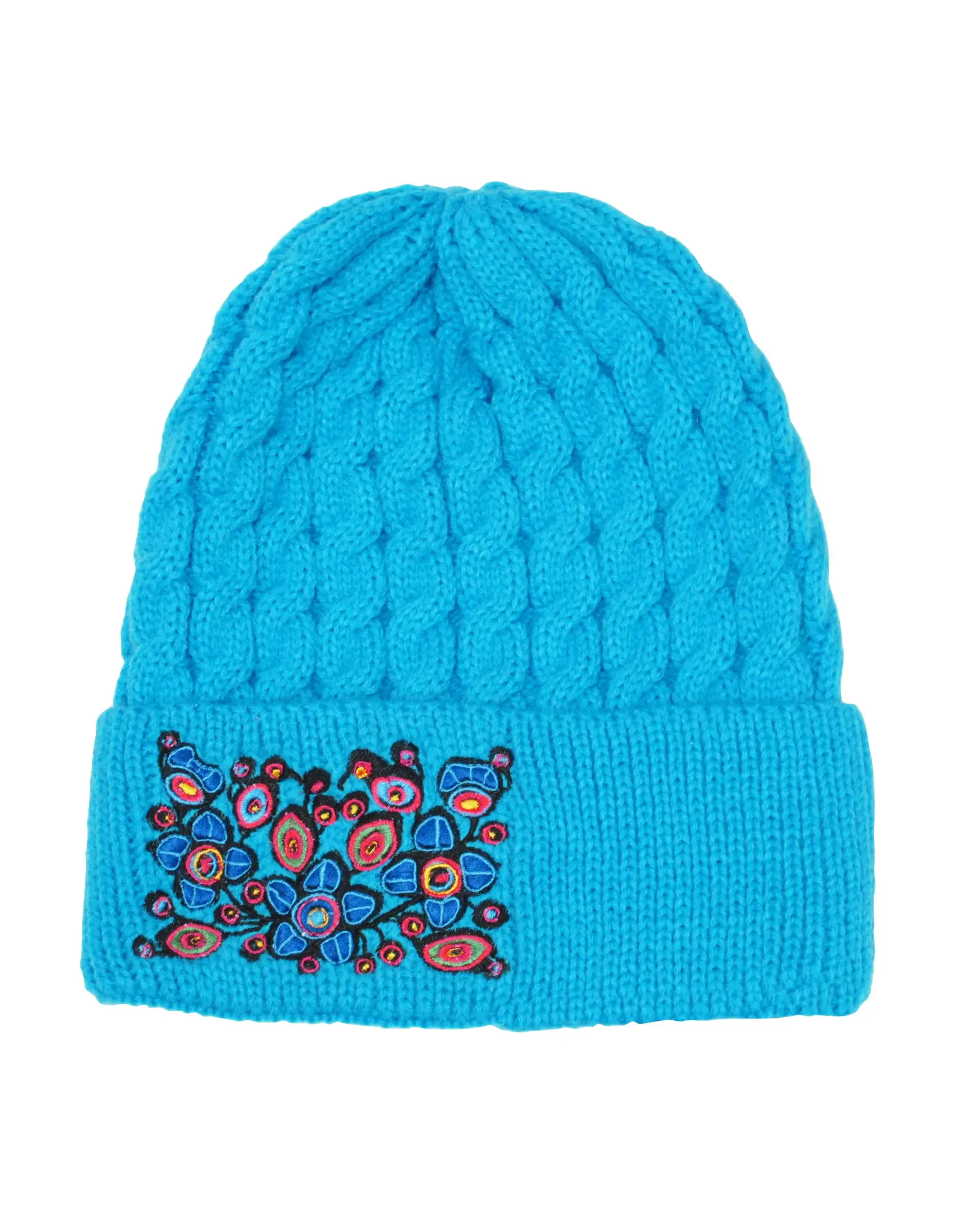 Flowers and Birds by Norval Morrisseau Tuque - 9543