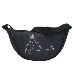 Eagle's Gift by Maxine Noel Halfmoon Shoulder Bag