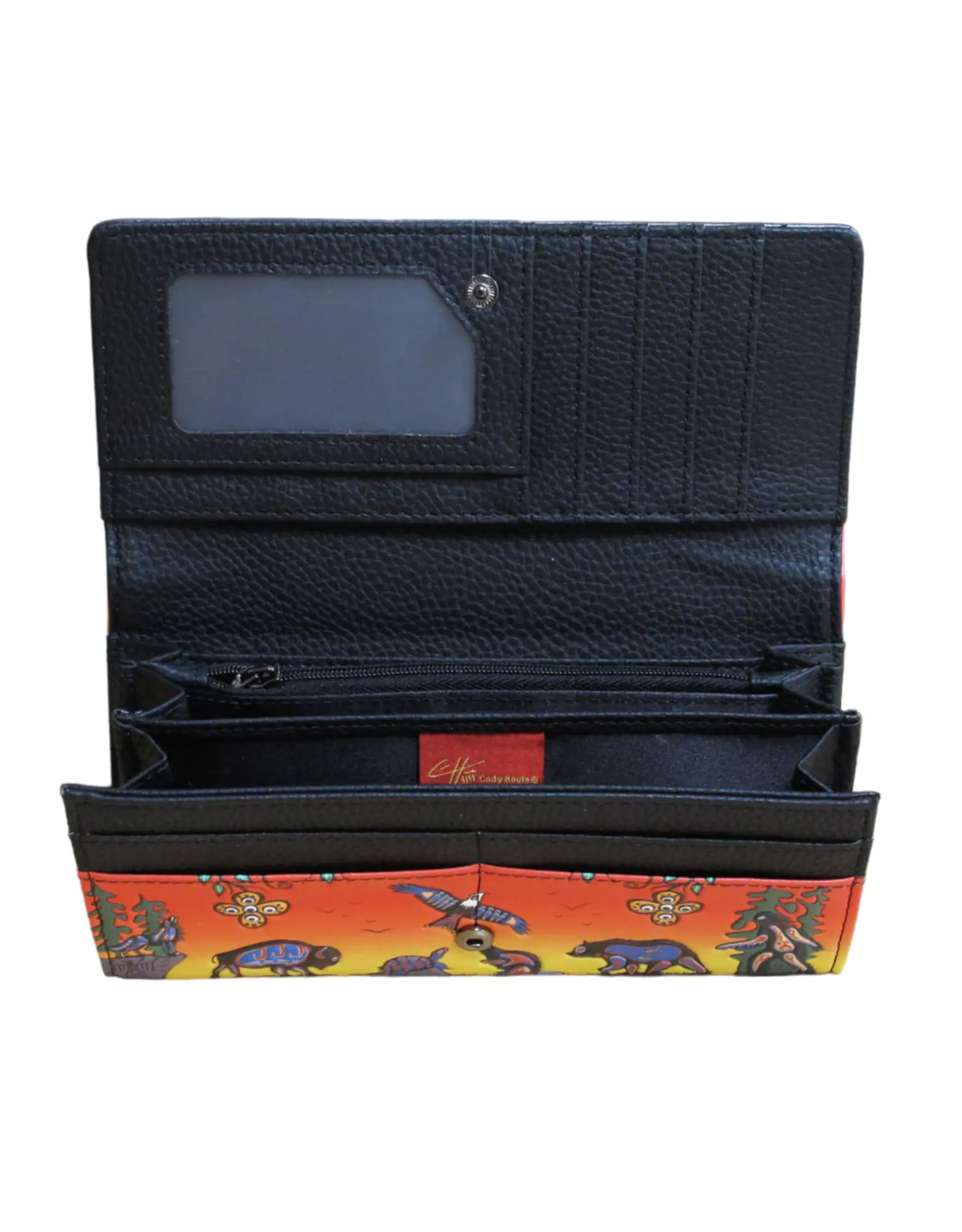Seven Grandfather Teachings by Cody Houle Large Wallet - 2216