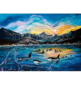 Orca Pod by Carla Joseph Framed