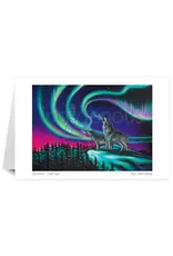 Sky Dance Wolf Song by Amy Keller-Rempp Card
