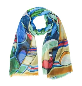 And Some Watched the Sunset by Daphne Odjig Eco Scarf