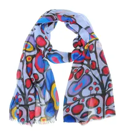 Woodland Floral by Norval Morrisseau Eco Scarf