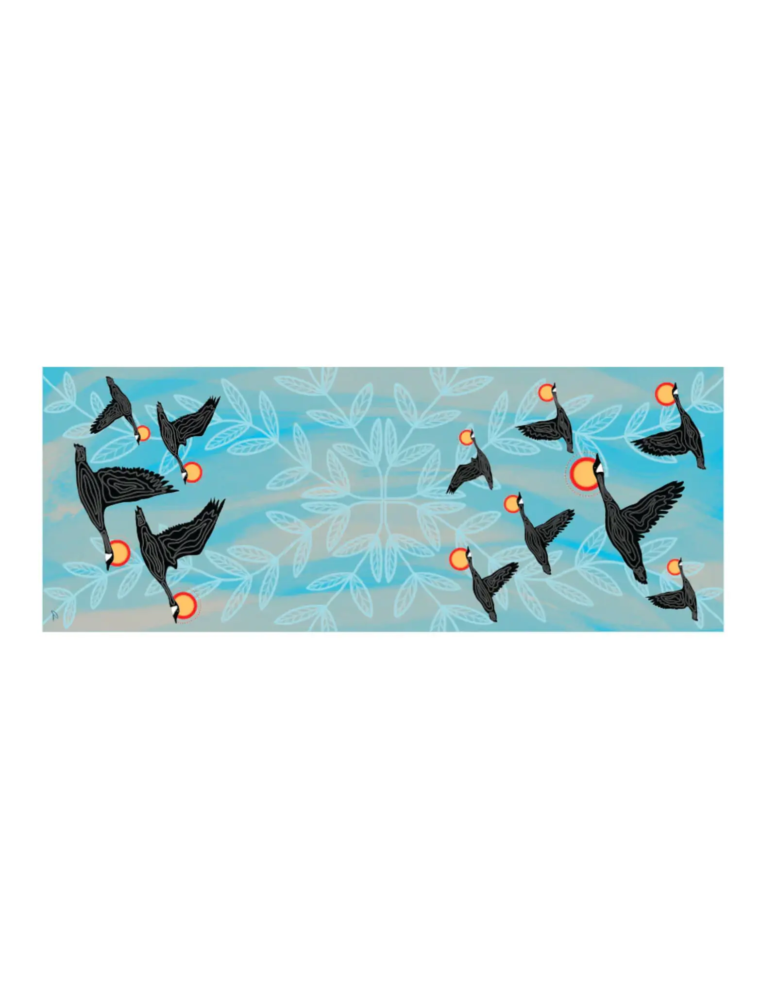 Niskak Geese by Eruoma Awashish Eco Scarf - ESCA004