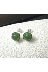 Boucles d'Oreilles en Jade (10mm) - JDOS1