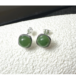 Boucles d'Oreilles en Jade (10mm)