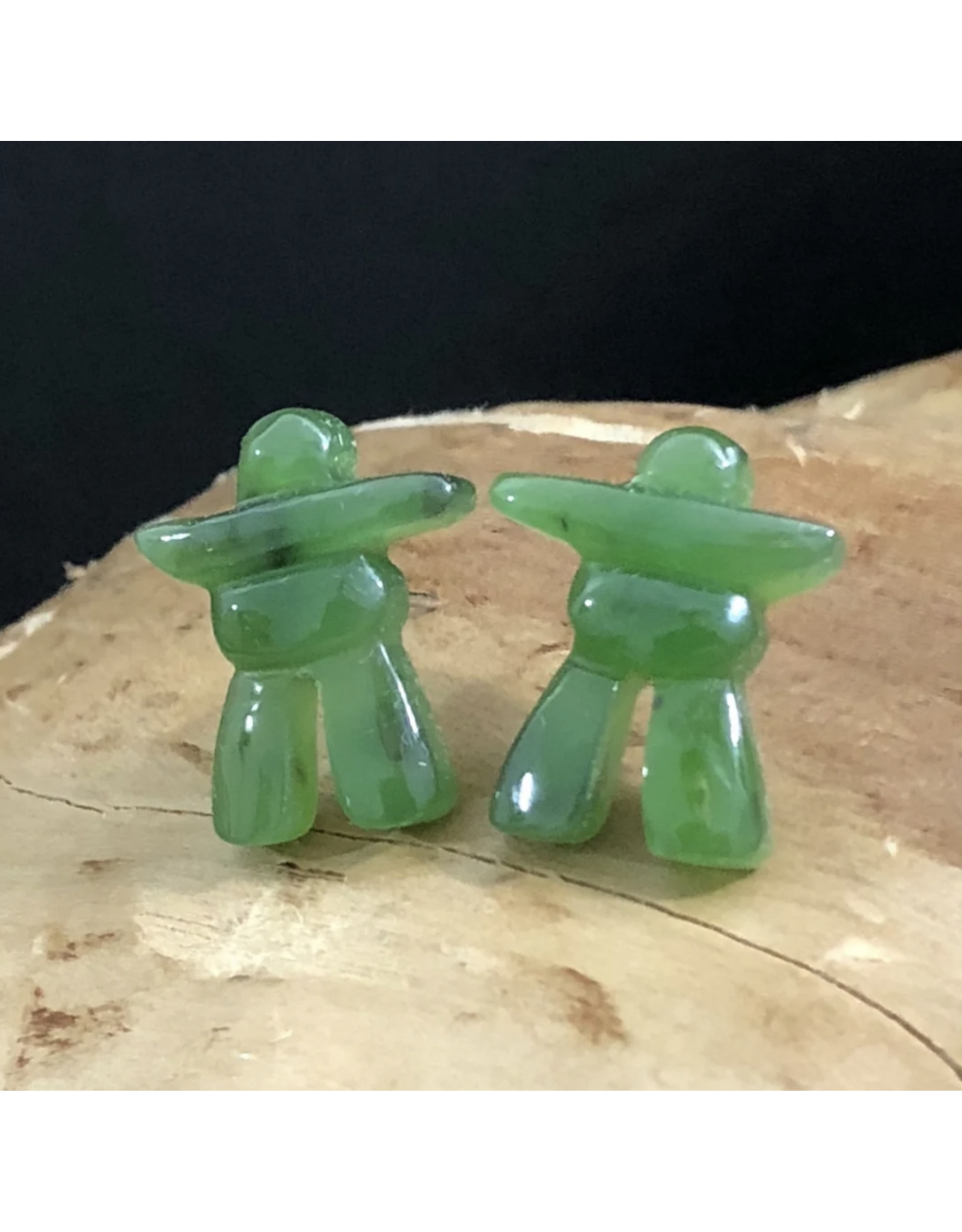 Boucles d'Oreilles Inukshuk Jade - 2090-3E