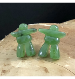Jade Inukshuk Stud Earrings