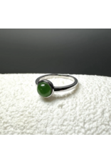 Bague Solitaire en Jade - 2417