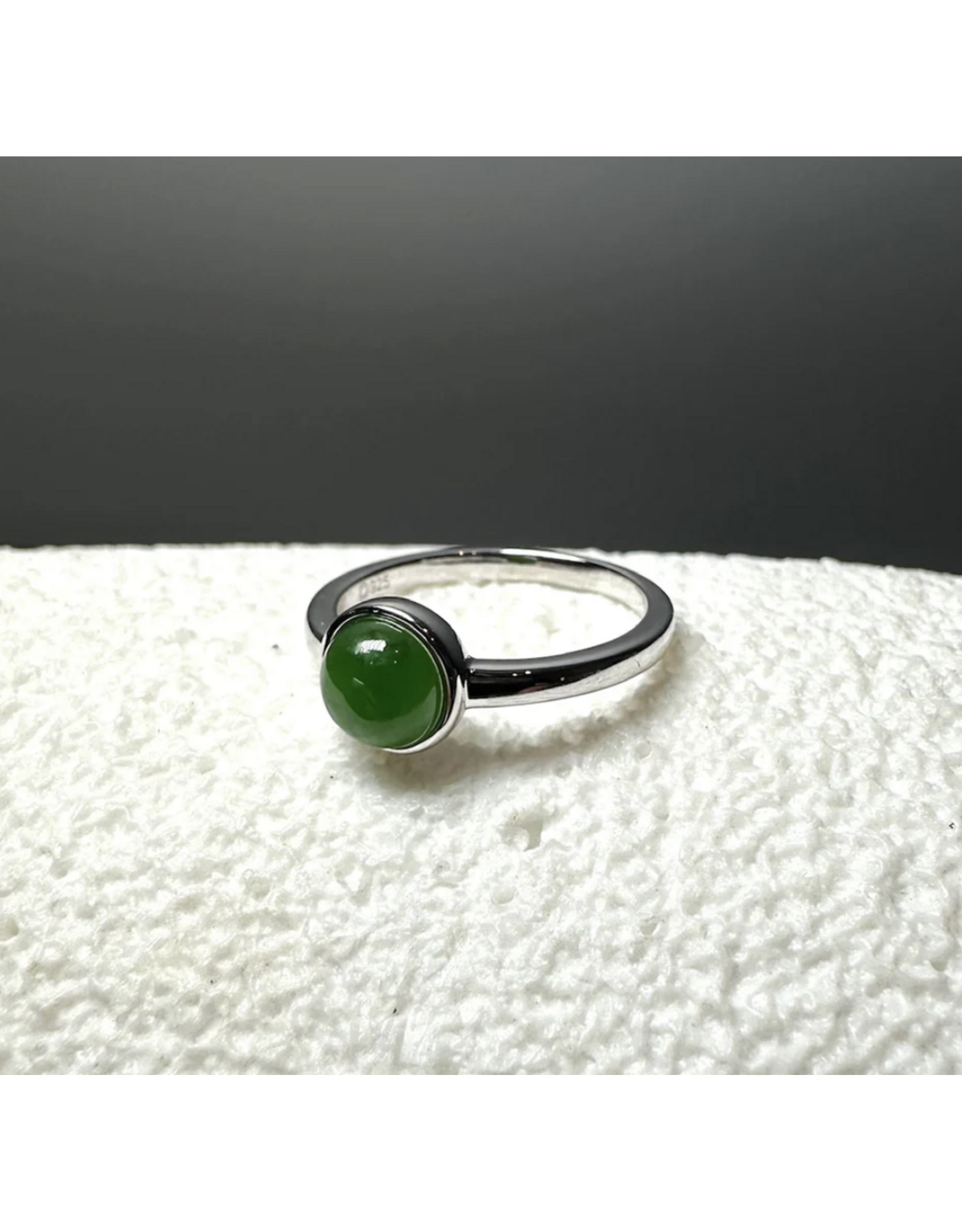 Jade Solitaire Ring - 2417