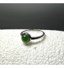 Jade Solitaire Ring