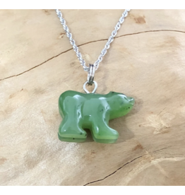 Pendentif Ours en Jade