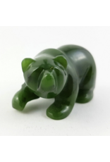 Medium Jade Bear Sculpture - (HNW-054-121)