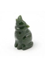 Small Jade Wolf Sculpture - (HNW-039-100)