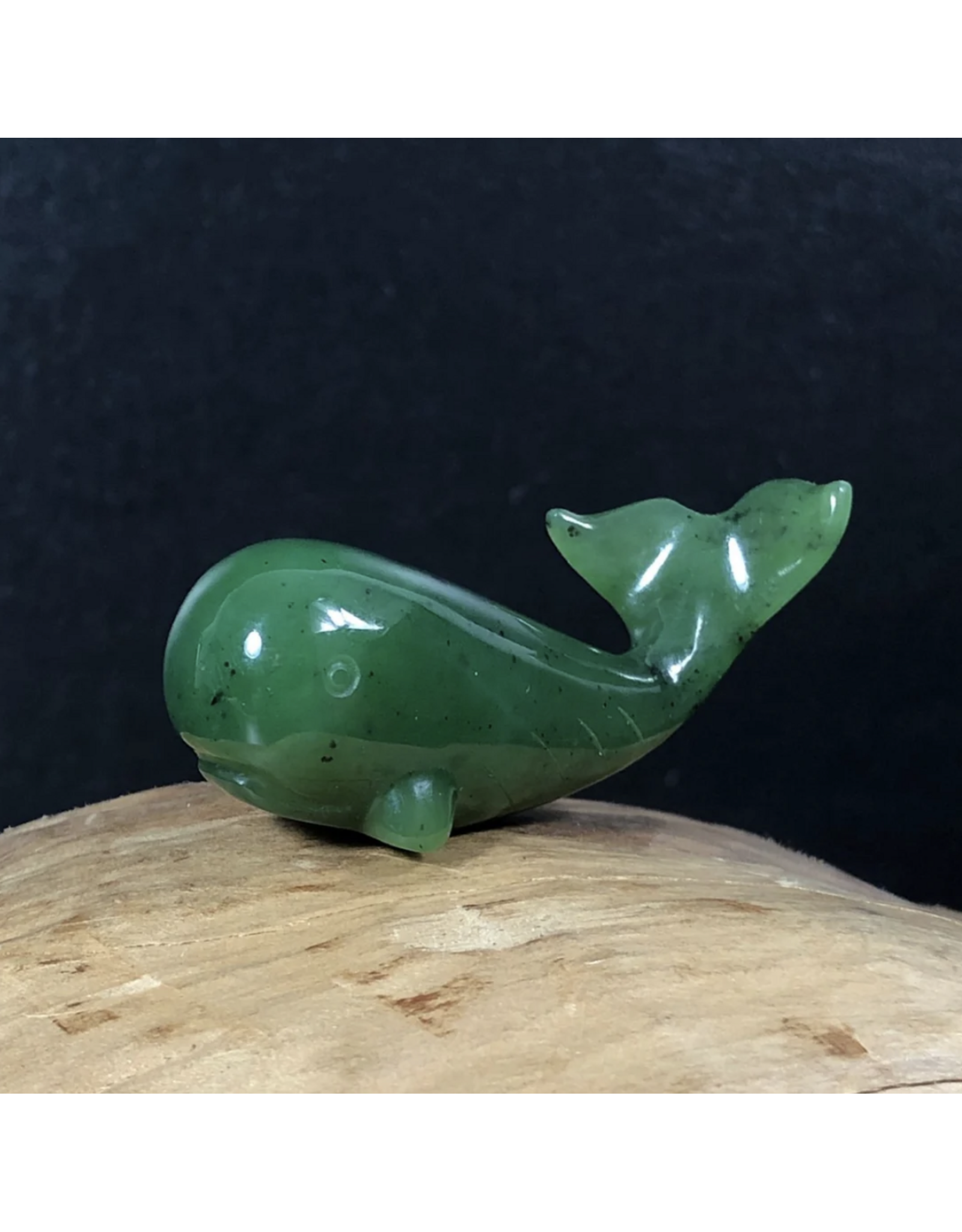Large Jade Whale Sculpture - (HNW-001-200)