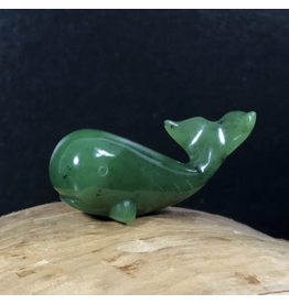 Large Jade Whale Sculpture