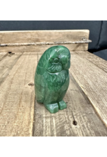 Large Jade Owl Sculpture - (HY302-14)