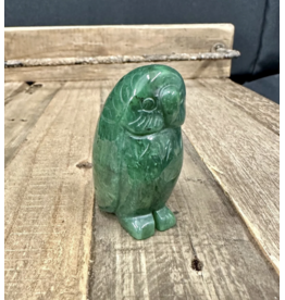 Large Jade Owl Sculpture