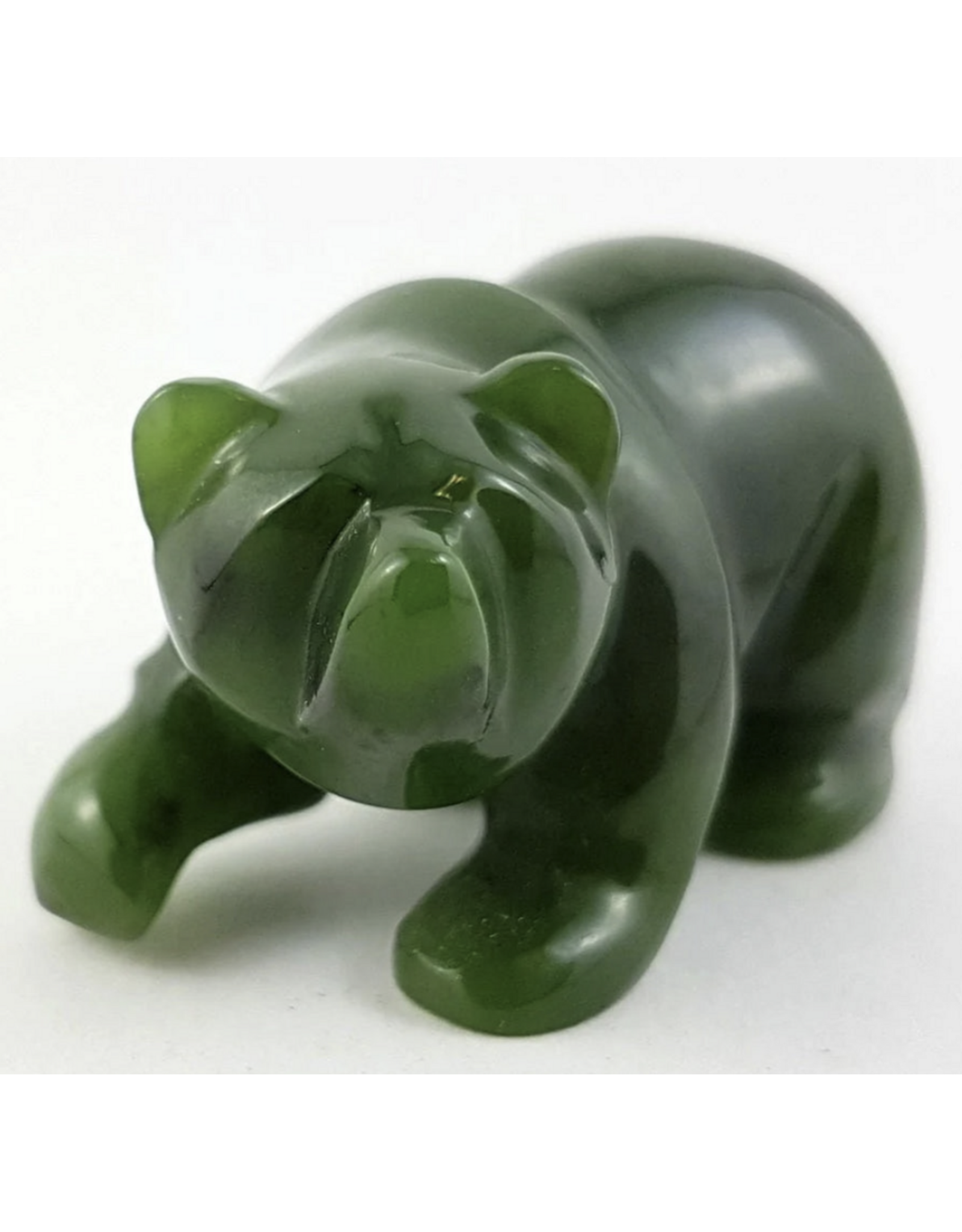 Large Jade Bear Sculpture - (HNW-054-200)