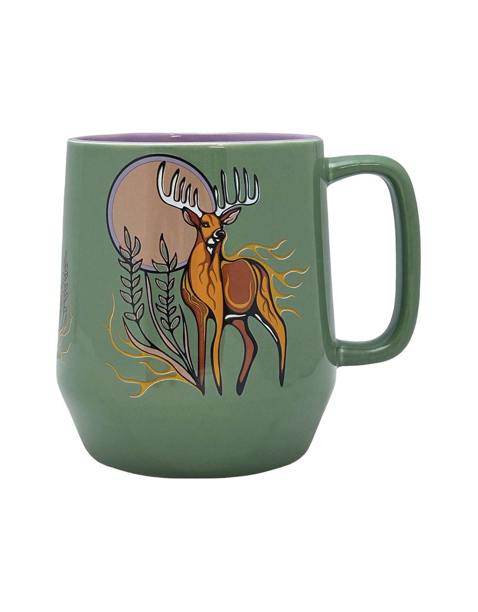 Grande Tasse en Céramique - "Deer" (Waawaashkeshi) (BMUG15)