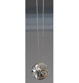 Round Orca Pendant by Hollie Bear