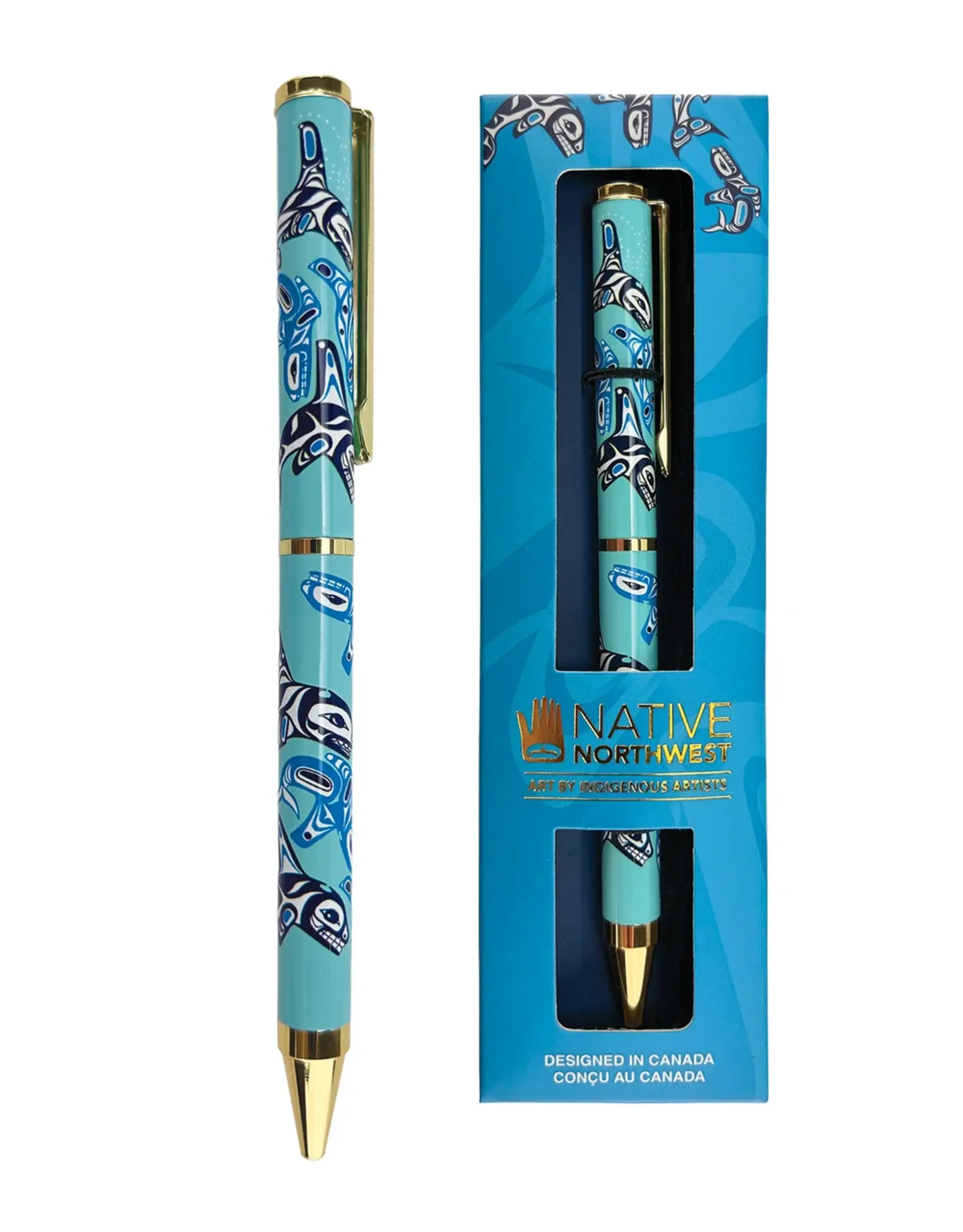 Premium Ballpoint Pen - Orca Family by Paul Windsor (PBP13)