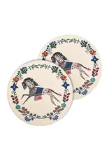 Sous Verres (Ensemble de 2) - Horse (Gidagiza Mishtadim) par Emilie Mckinney