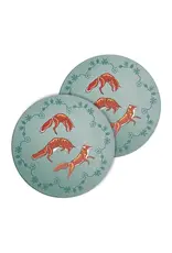 Ceramic Coasters (Set of 2) - Foxes (Wagooshna) by Storm Angeconeb (CCO23)