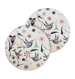 Ceramic Coasters (Set of 2) - Hummingbirds by Nicole La Rock