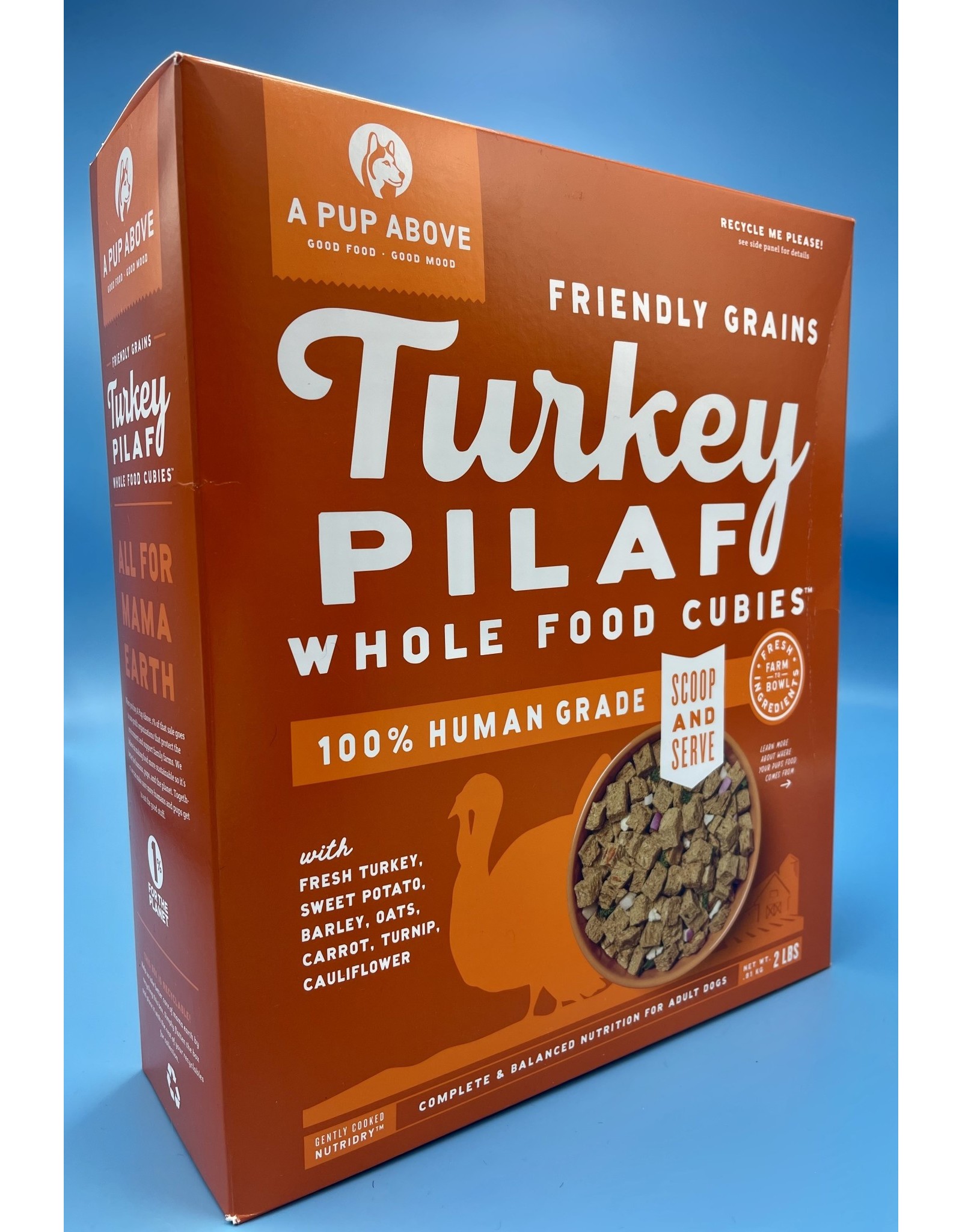 A PUP ABOVE A PUP ABOVE CUBIES TURKEY PILAF 2#