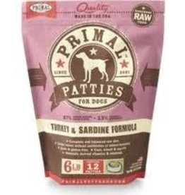 PRIMAL PRIMAL TURKEY AND SARDINE PATTIES 6#