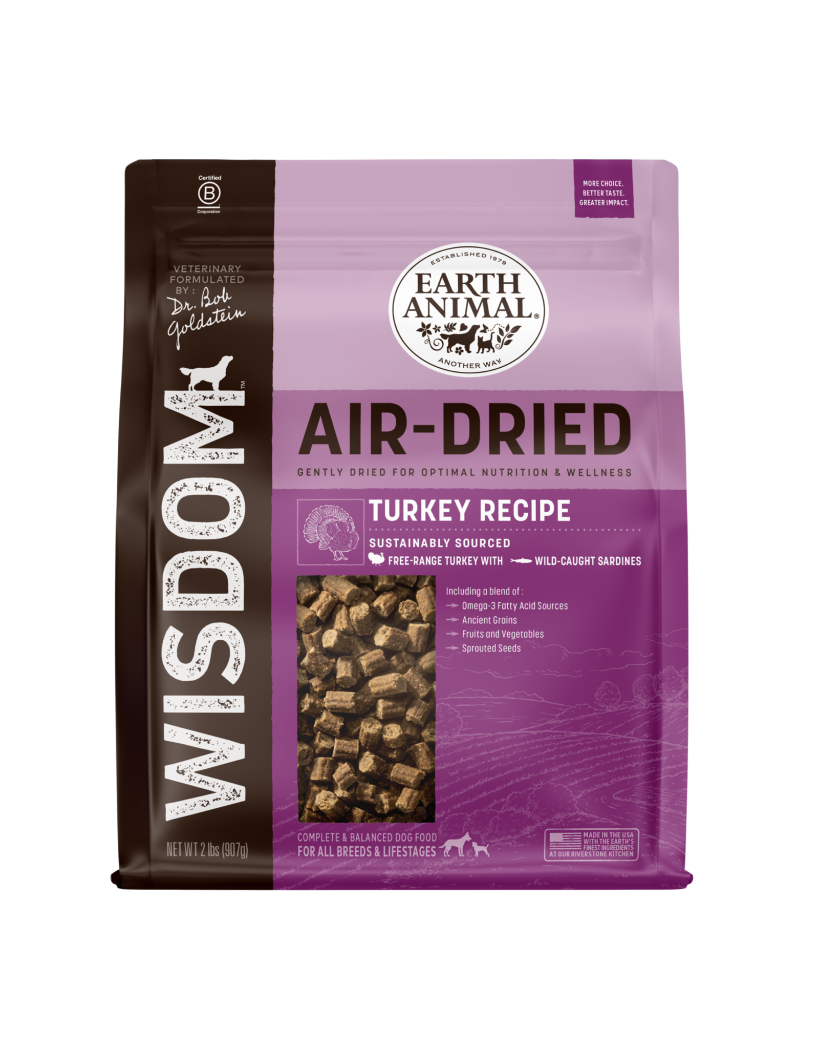 EARTH ANIMAL EARTH ANIMAL WISDOM AIR DRIED TURKEY 2#