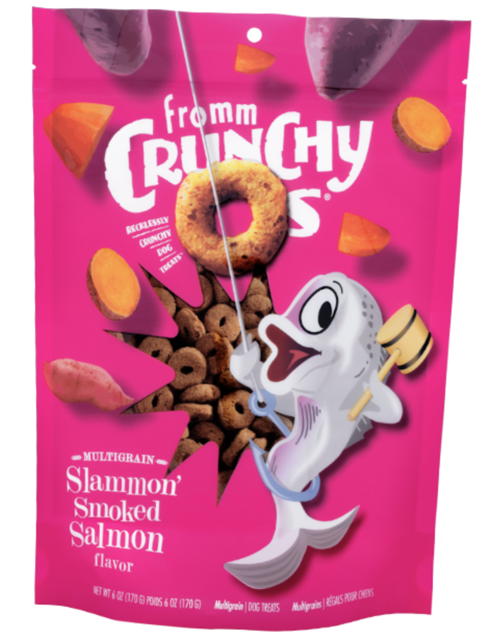 FROMM FROMM CRUNCHY O'S SMOKED SALMON 6OZ