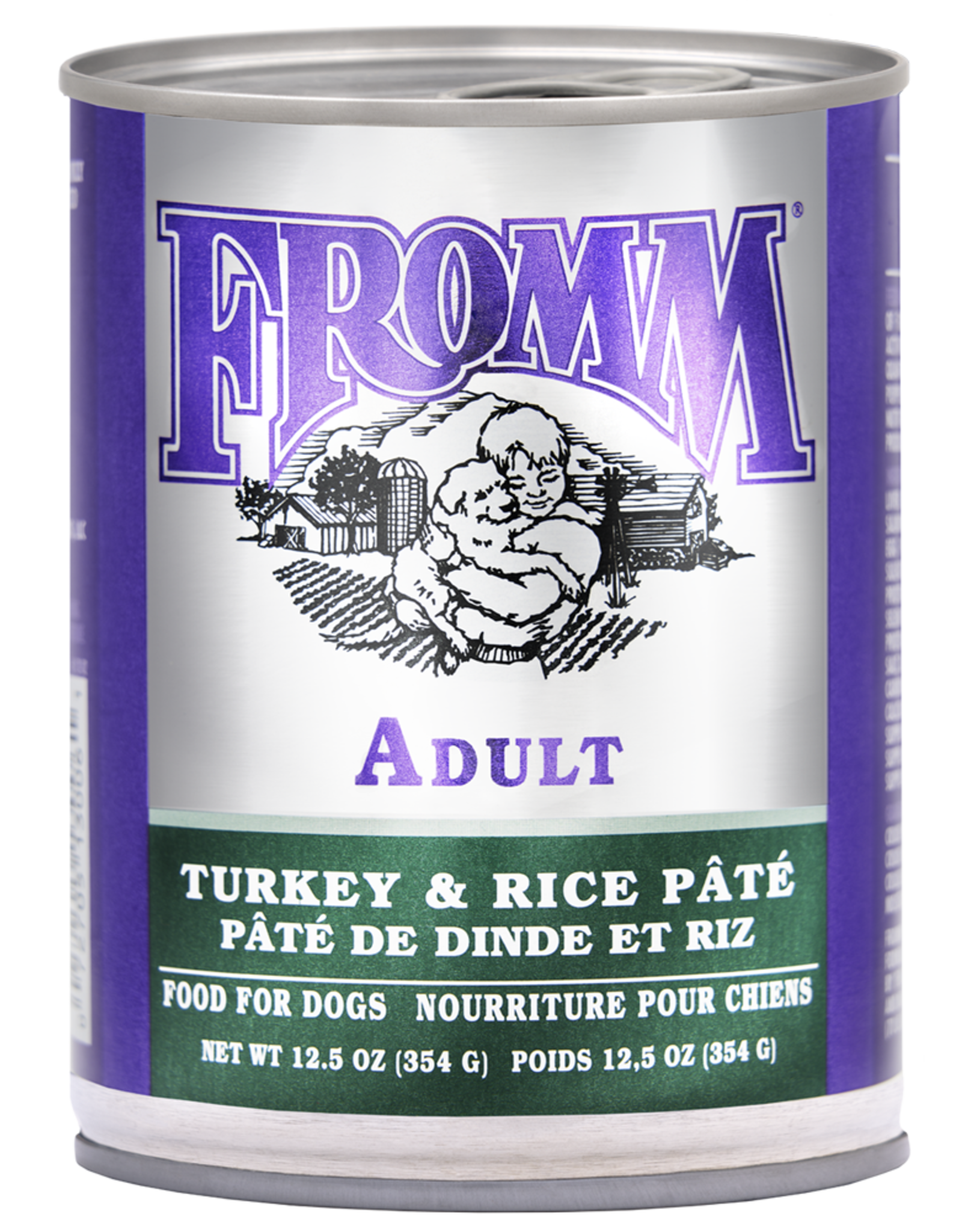 FROMM FROMM CLASSIC ADULT TURKEY & RICE PATE 12.5 OZ