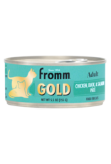 FROMM FROMM GOLD CAT ADULT CHICKEN DUCK  SALMON PATE 5.5 OZ