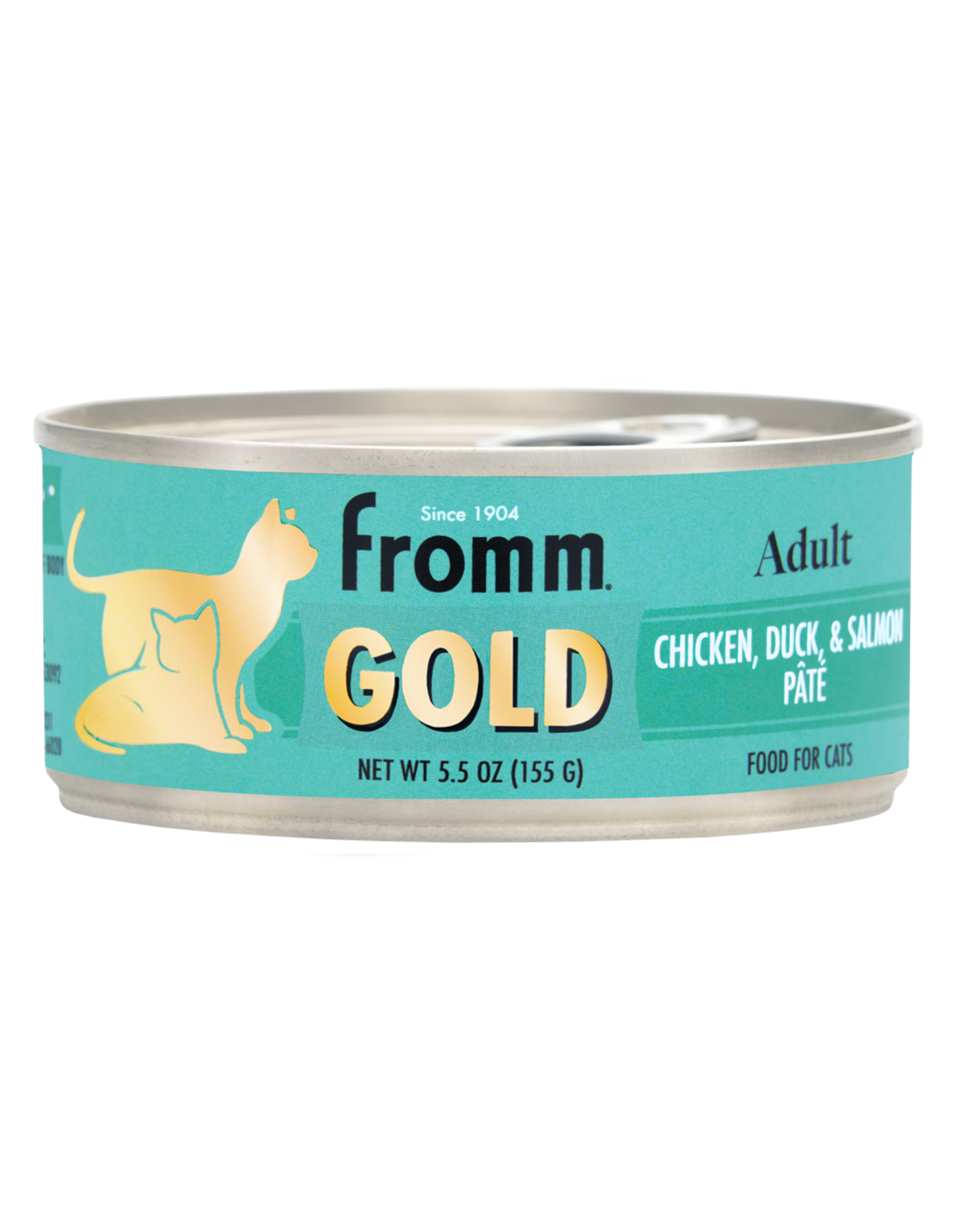 FROMM FROMM GOLD CAT ADULT CHICKEN DUCK  SALMON PATE 5.5 OZ