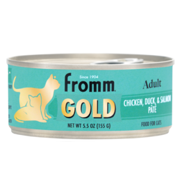 FROMM FROMM GOLD CAT ADULT CHICKEN DUCK  SALMON PATE 5.5 OZ
