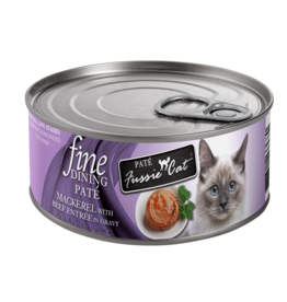 FUSSIE CAT FUSSIE CAT FINE DINING PATE MACKEREL BEEF 2.82Z