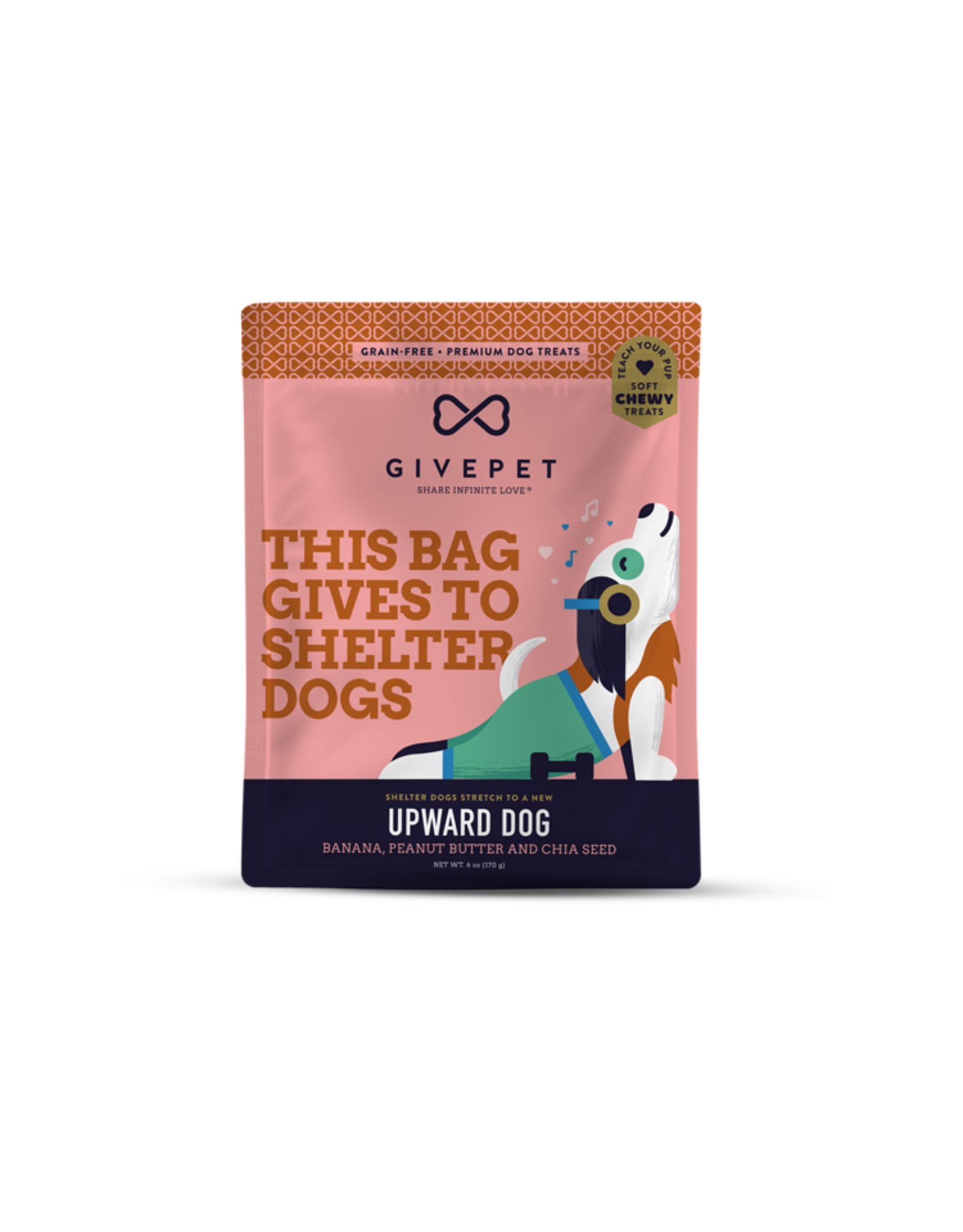 GIVEPET GIVEPET UPWARD DOG SOFT TRAINING TREATS 6 OZ DOG