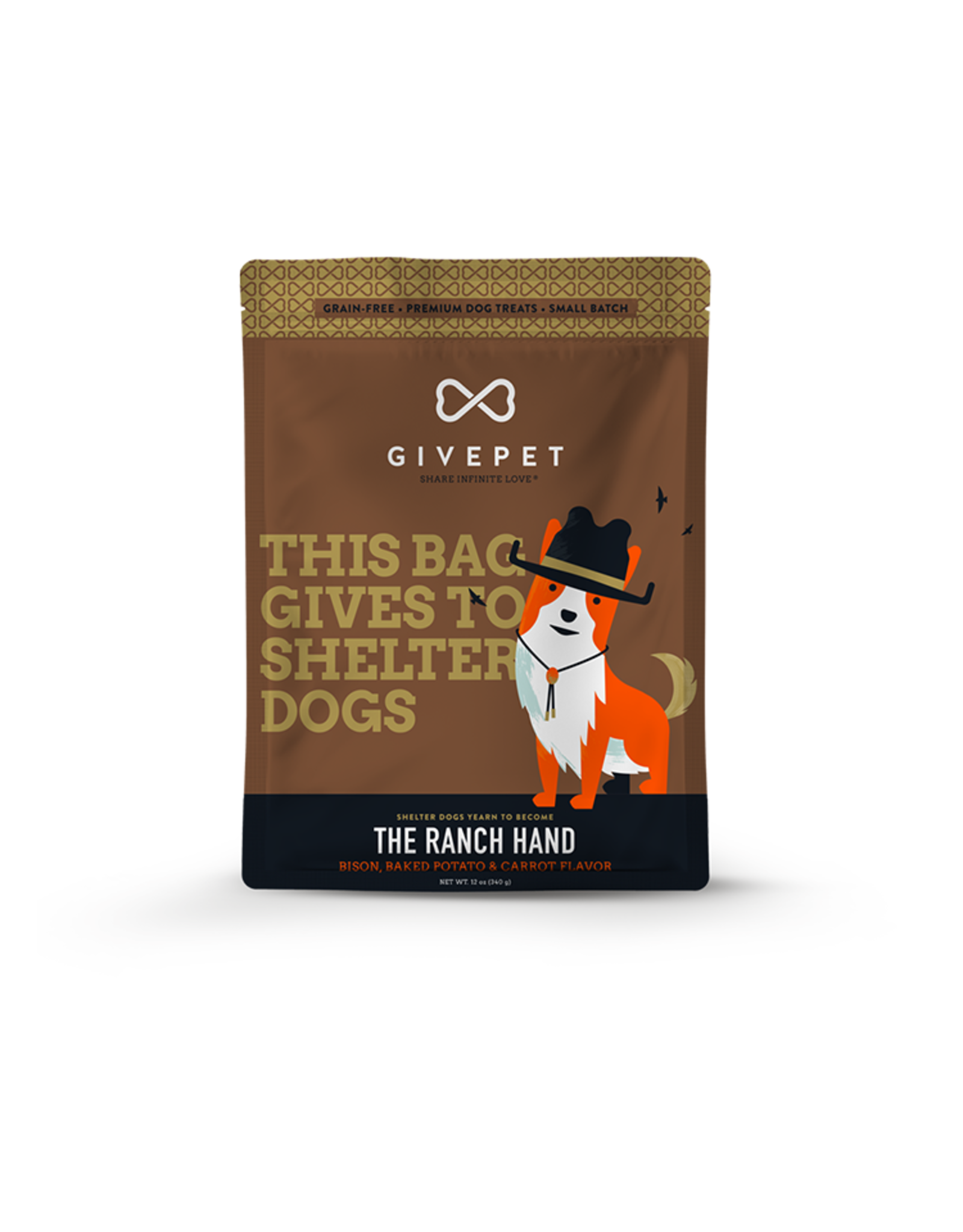 GIVEPET GIVEPET RANCH HAND BAKED BISCUITS DOG 11 OZ