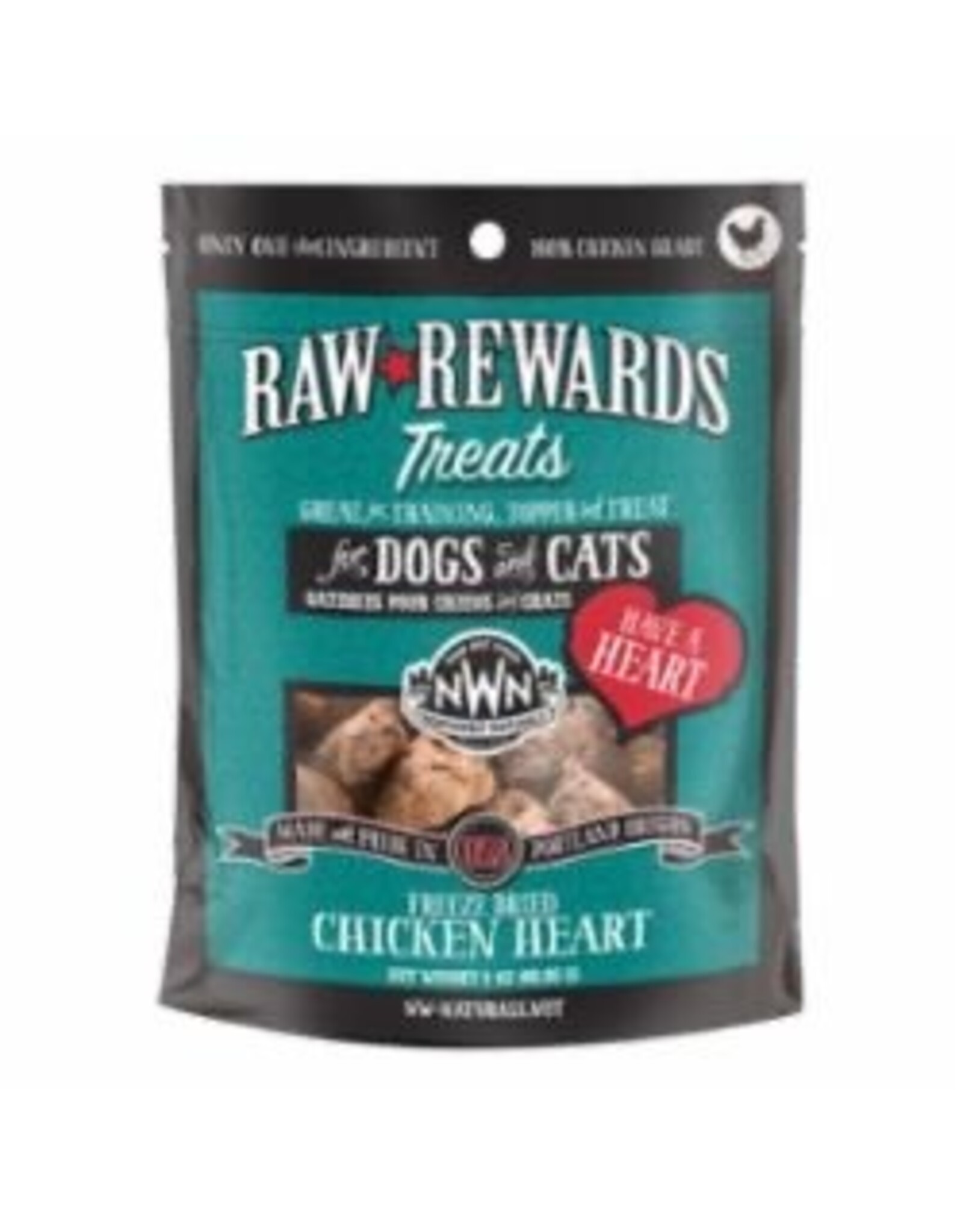 NORTHWEST NATURALS NORTHWEST NATURALS CHICKEN HEARTS 3OZ