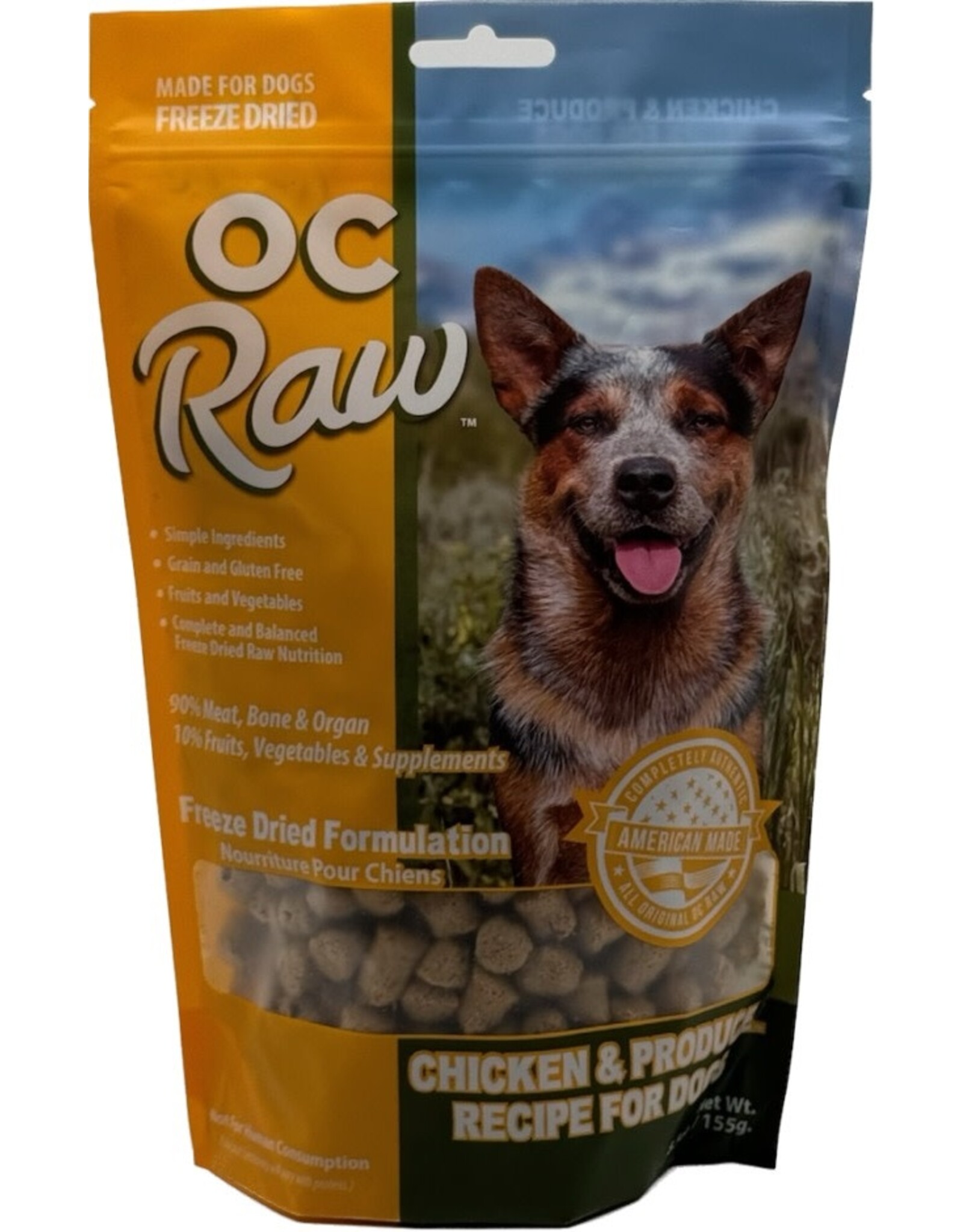 OC RAW OC RAW FD CHICKEN/PRODUC, 5.5 OZ. ROX