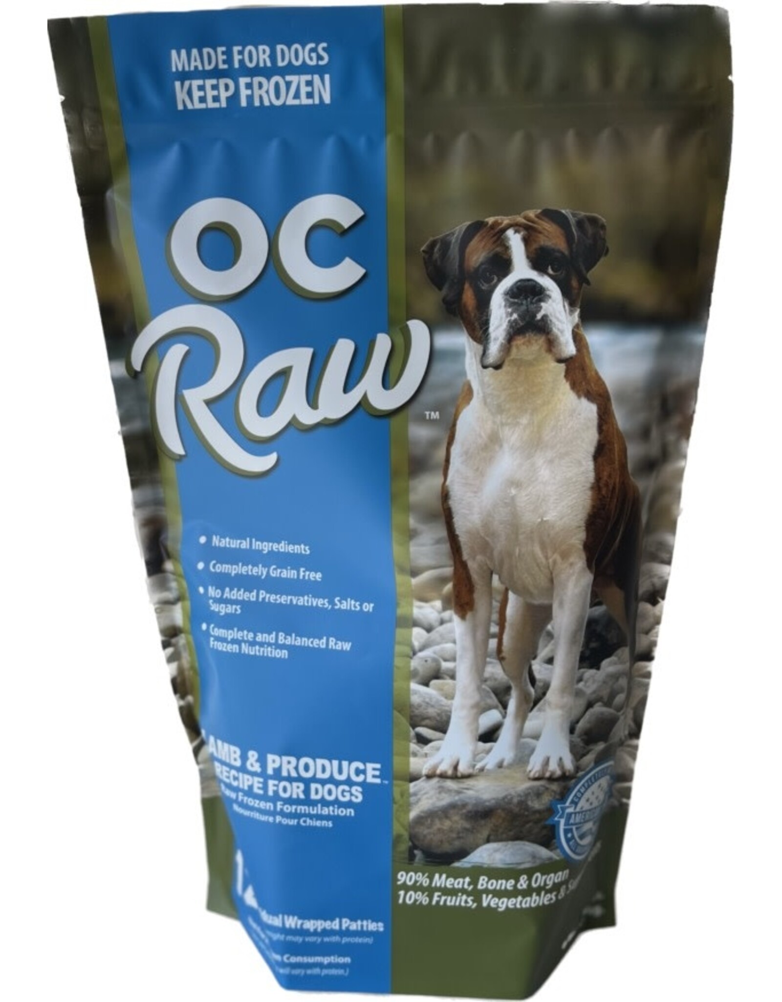OC RAW OC RAW LAMB & PRODUCE PATTY 6.5 LB *SPEC ORDER*