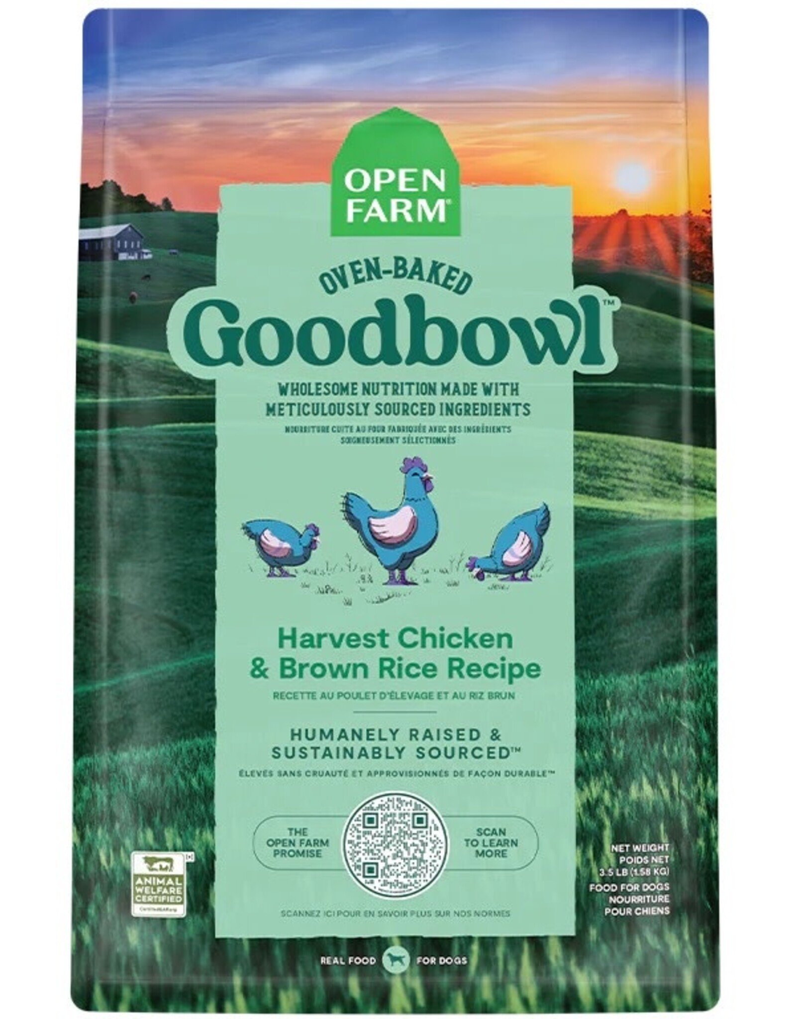 OPEN FARM OPEN FARM DOG GOODBOWL HARVEST CHICKEN  3.5#