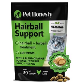 PET HONESTY PET HONESTY CAT HAIRBALL SUPPORT TREAT 3.7OZ