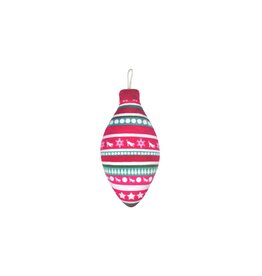 PLAY PLAY PEACE AND JOY ORNAMENT RED