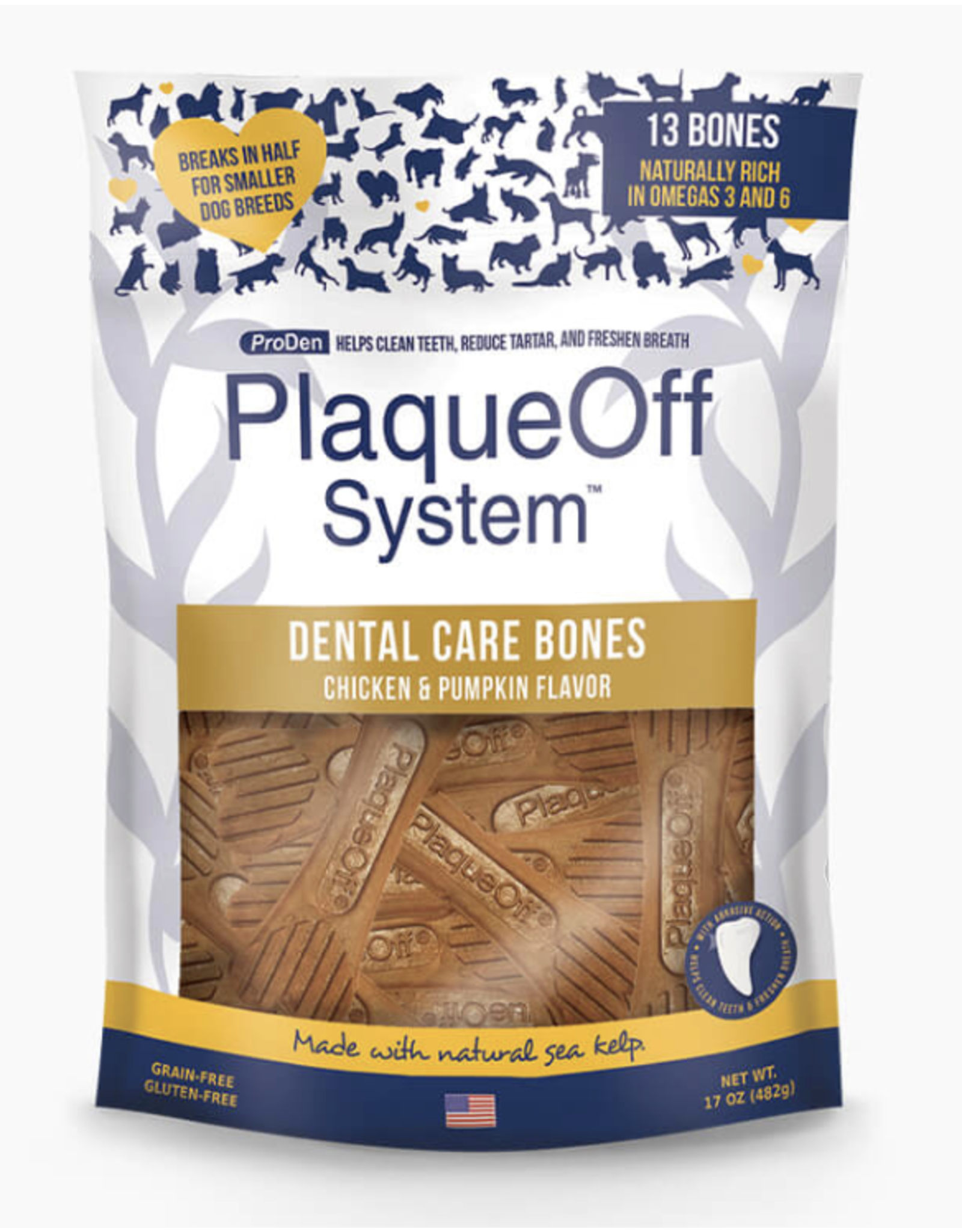 PRODEN PLAQUEOFF PRODEN DENTAL PLAQUEOFF BONE CHICKEN 17OZ